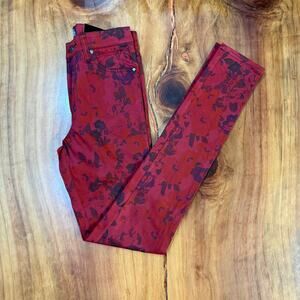 NEW Tripp Women's Pants 26 3 Skinny Floral Daang Goodman Stretch Goth YY12